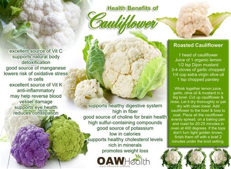 Cauliflower Health Benefits Oawhealth Health Benefits Of
