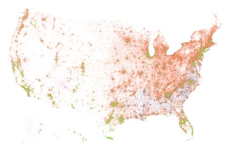 How I Made That National Dot Density Map Flowingdata