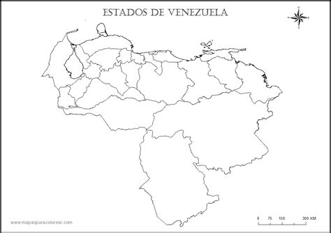 Mapas De Venezuela Mapa De Venezuela Para Colorear