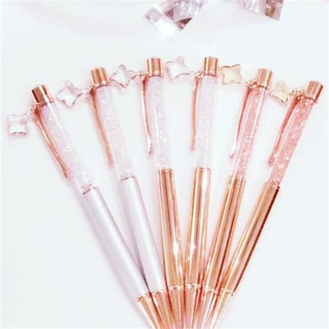 New Rose Gold Crystal Pens With Charms Are Now Available In My Etsy