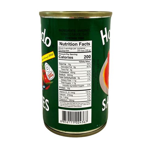 Hokkaido Sardines In Tomato Sauce 55oz 155g Pinoy Ako Store