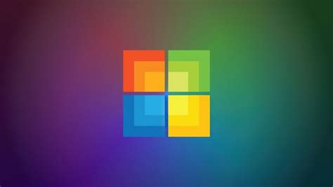 The Windows Logo Is Shown On A Colorful Background