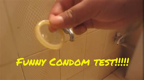 crazy condom test funny prank video condom life hack only for experiment youtube