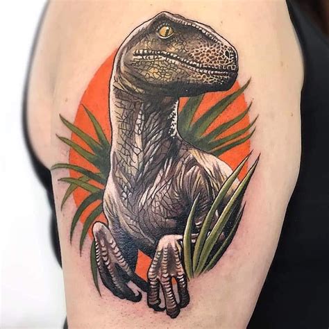 Dinosaur Tattoo By Hannahtattoos Tattoos Dinosaur Tattoos Clever