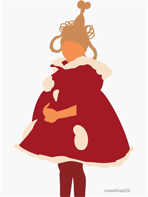 Cindy Lou Who Sticker For Sale By Mwatkins123 Redbubble