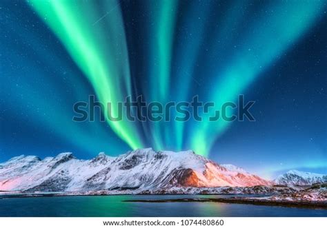 Aurora Borealis Lofoten Islands Norway Aurora Stock Photo Edit Now