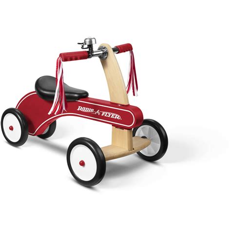 Radio Flyer Classic Tiny Trike Wood Ride On For Kids Red Walmart