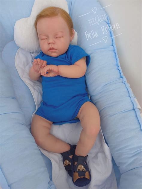 bebê reborn kit noah dormindo menino corpo de tecido no elo7 berçário bella reborn by sônia