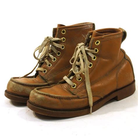 Lace Up Ankle Work Boots Roper Packer Boots In Brown Etsy Boots