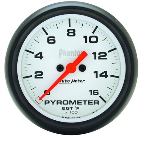 Autometer 5844 Phantom Digital Pyrometer Gauge Kit