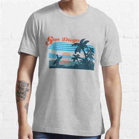 San Diego Surf Scene T Shirt For Sale By Whereables Redbubble