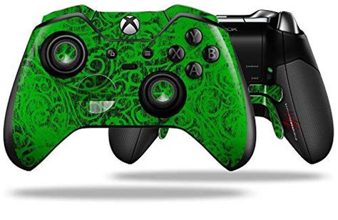 Folder Doodles Green Decal Style Skin Fits Microsoft Xbox One Elite