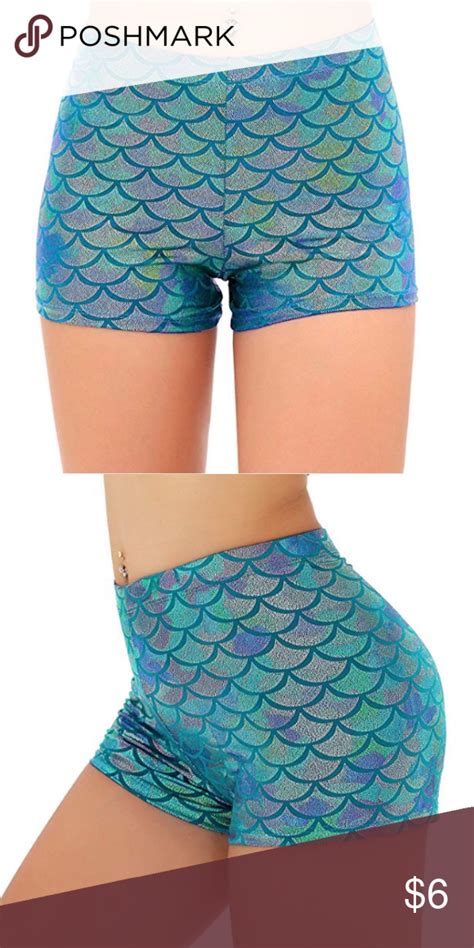 🆕 Shiny Spandex Mermaid Shorts