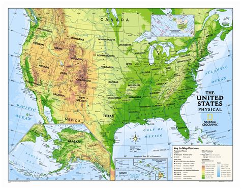 Physical Map Usa