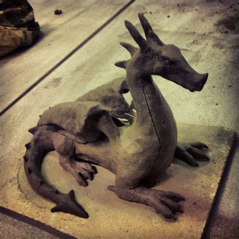 Clay Dragon Cool Idea Esculturas De Animales Dragón De Arcilla