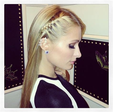 Paris Hilton Sports Blingy Ear Cuff From Kyle Richards Boutique Hiukset