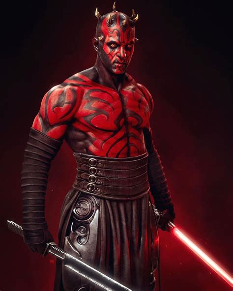 Star Wars Darth Maul Brandisce La Darksaber In Una Splendida Fan Art