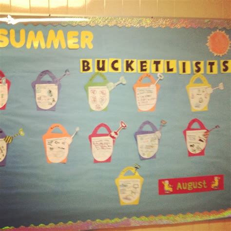 Summer Bucket List Bulletin Board Bulletin Board