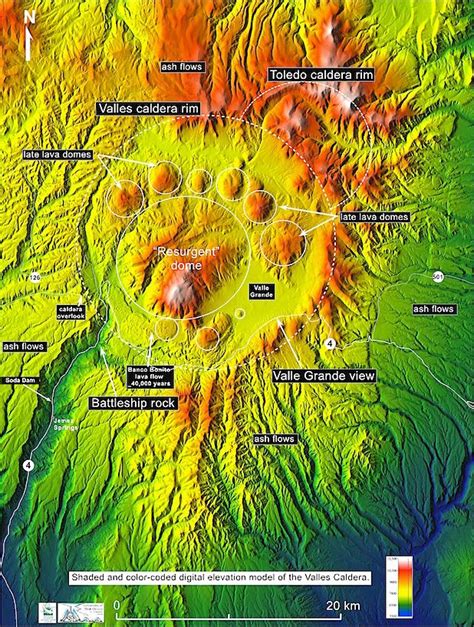 Valles Caldera Jemez Volcanic Field New Mexico Museum Of Natural