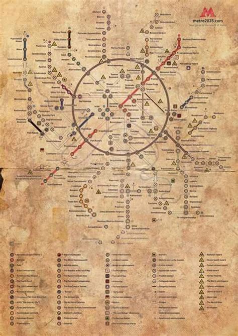 Metro 2033 Book Map