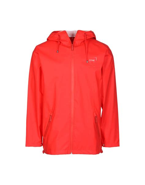 Rains Jacket In Red Modesens