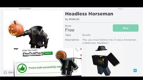 How To Get The Headless Horseman Roblox Free
