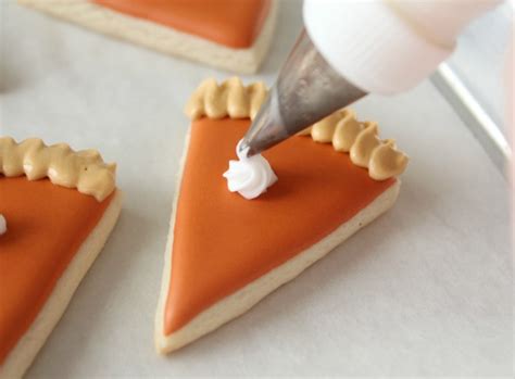 Mini Pumpkin Pie Slice Cookies The Sweet Adventures Of Sugar Belle