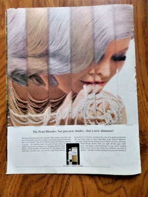 1963 Clairol Creme Toner Ad The Pearl Blondes Ebay