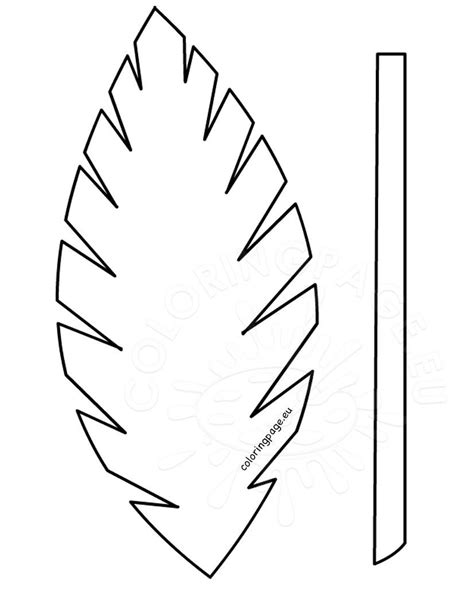 Free printable palm leaf pattern. Templates Palm Leaf For Template Printable COLORING PAGES ...