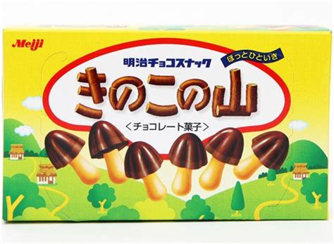 Meiji Cute Chocolate Mushroom Biscuit Cookies Snacks Food Kawaii