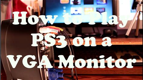 In most cases you already have what you need to use the ps4 with a monitor, but you may need to buy an adapter depending how old the monitor is. How to Plug a PS3 into a VGA Monitor - YouTube