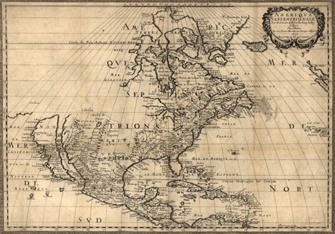 Map Of North America By Nicolas Sanson 1600 1667 Published In 1650