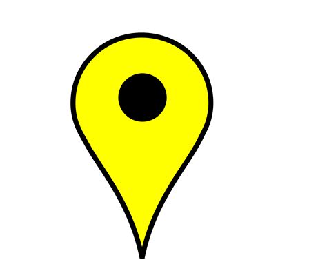 Map Pin Yellow Clip Art At Vector Clip Art Online Royalty