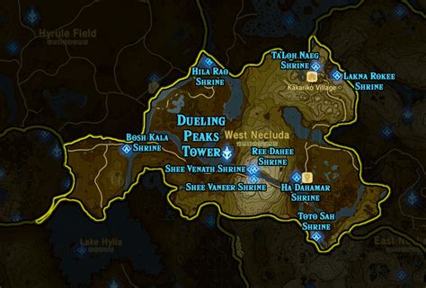 Legend Of Zelda Breath Of The Wild Shrines Interactive Map Retapps