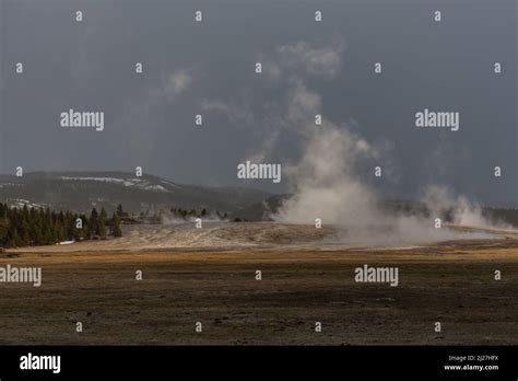 Thermal Features In Yellowstone Stock Photo Alamy