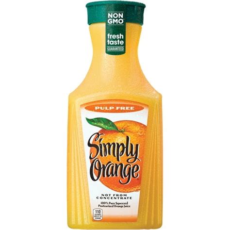 Simply Orange Pulp Free Juice 52 Fl Oz Brickseek