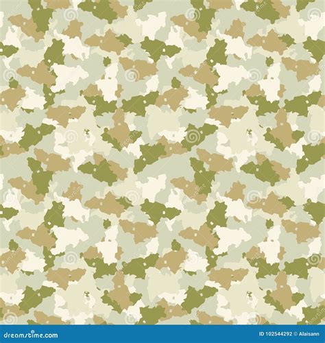 Green And Beige Desert Camouflage Stock Vector Illustration Of Hidden