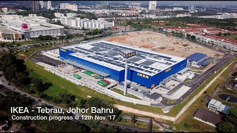 The map shows a city map of johor bahru with expressways, main roads and streets, zoom out to find the location of senai international airport (iata code: IKEA - Tebrau, Johor Bahru (progress @ 12th Nov '17) - YouTube