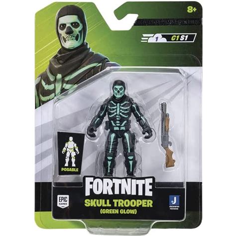 Fortnite Legendary Micro Series 10cm Skull Trooper Green Glow Pris