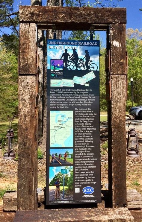 Underground Railroad Bicycle Route Historical Marker
