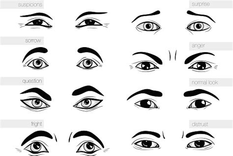 Description Of Human Emotions Eyes Stock Illustration Download Image