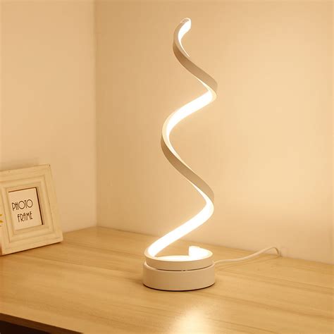 Spiral Led Table Lamp Arc Table Lamp Modern Minimalist Lighting