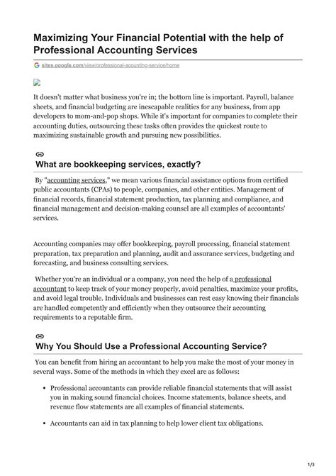 Maximizing Your Financial Potential with the help of Professional