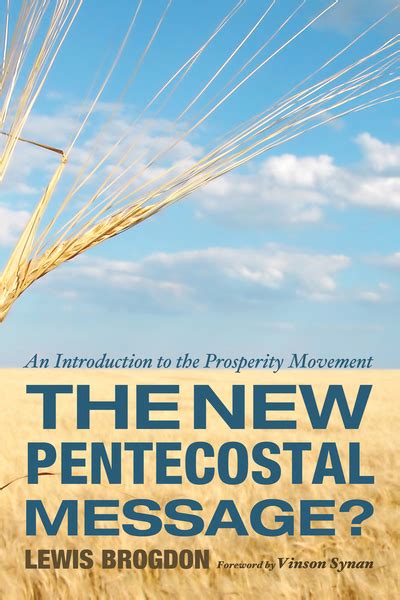 New Pentecostal Message An Introduction To The Prosperity Movement