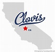 Map of Clovis, CA, California