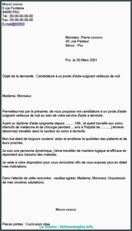 Lettre De Motivation Concours Infirmier Pour Aide Soignant