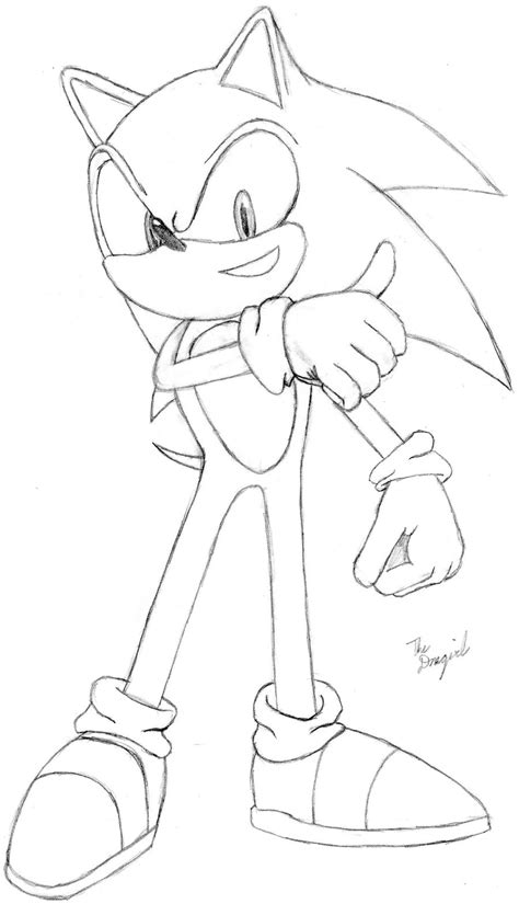 Sonic Sketch By Thedmgirl On Deviantart