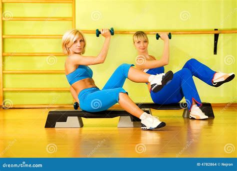 Beautiful Women Exercising Stock Photo Image Of Club 4782864