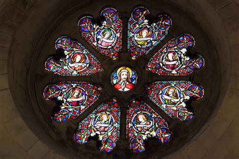 Stained Glass Window In Church Free Stock Photo Public Domain Pictures