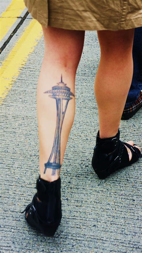 Seattle Space Needle Tattoo Tattoos Space Tattoo Seattle Fashion